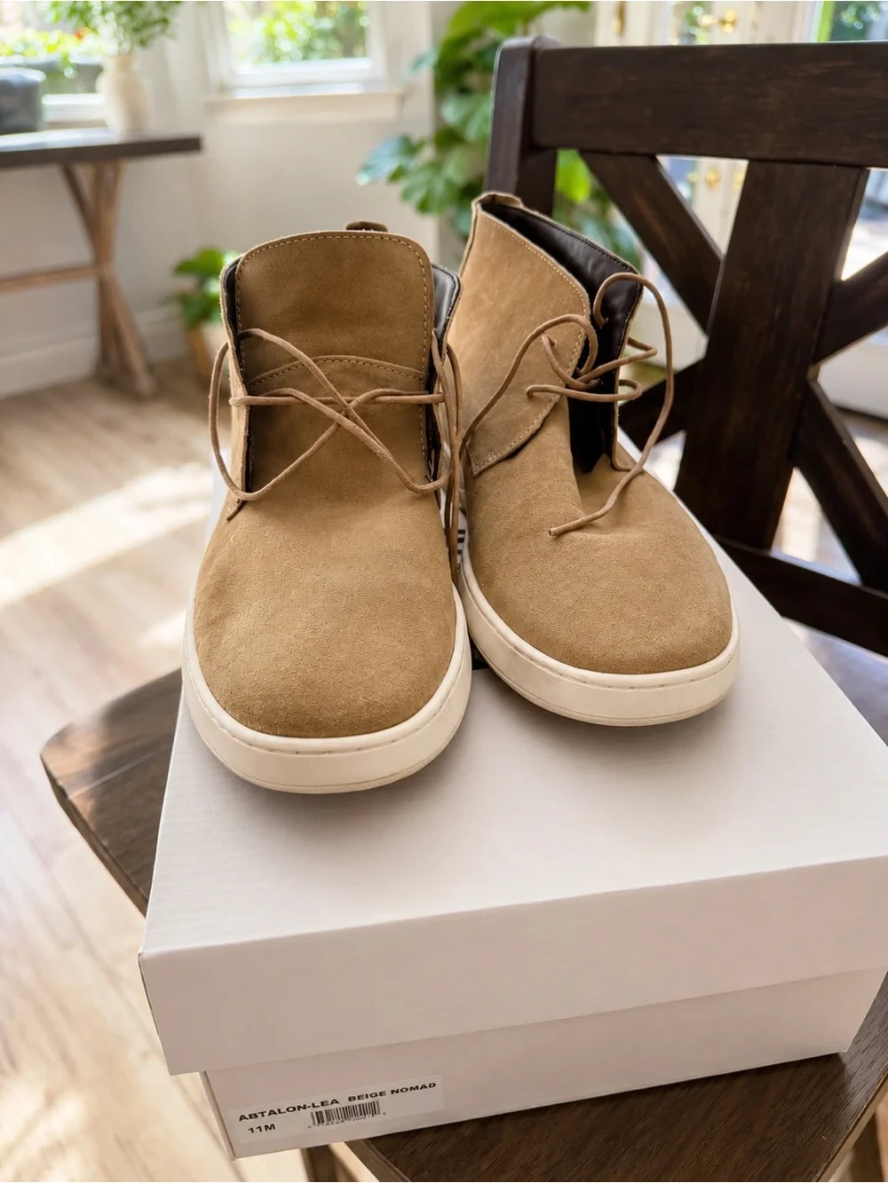 Abound Men’s Tan Suede Chukka Boots with White Sole
